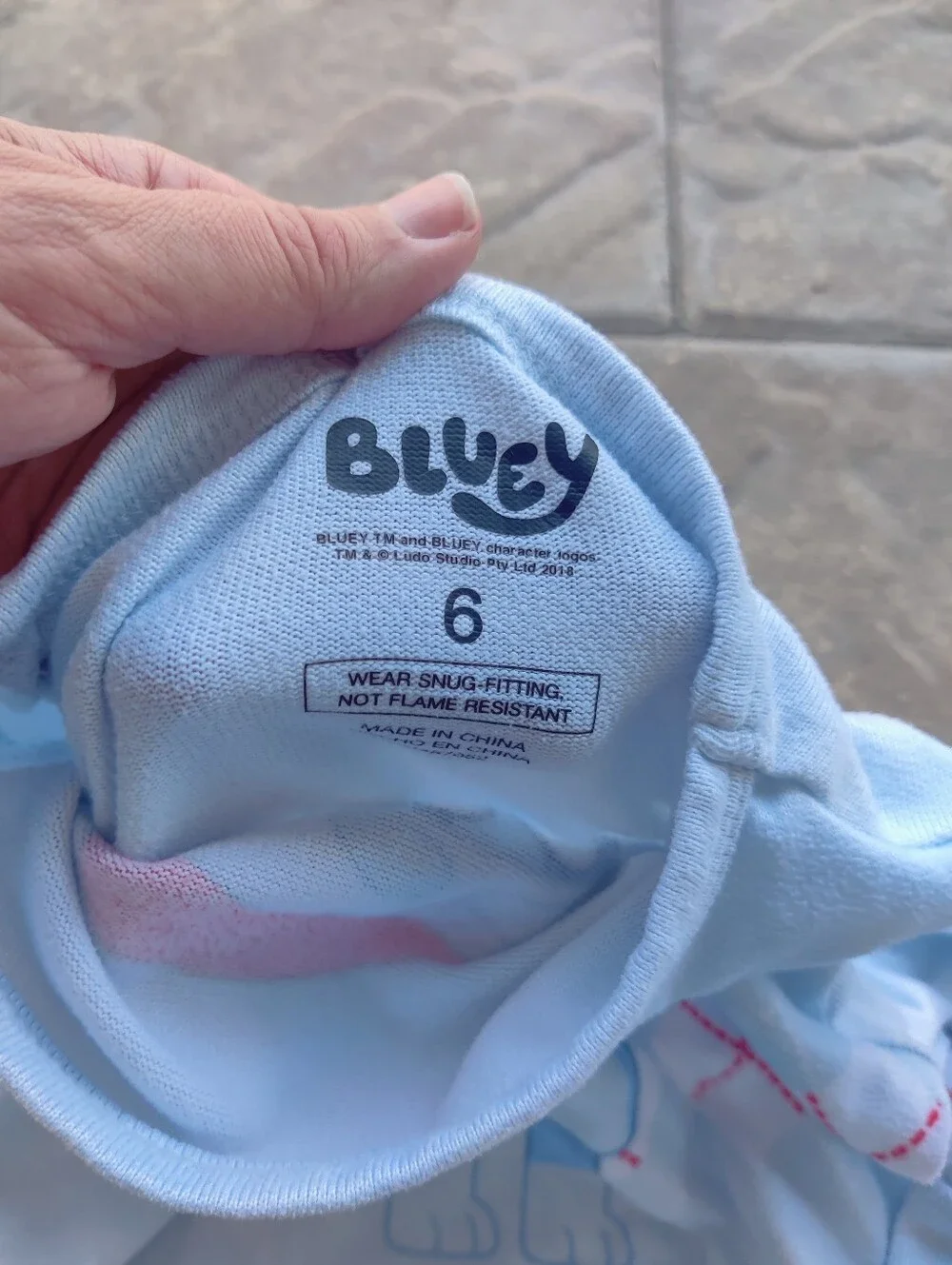 Disney Bluey Christmas Pajamas Set Size  6
